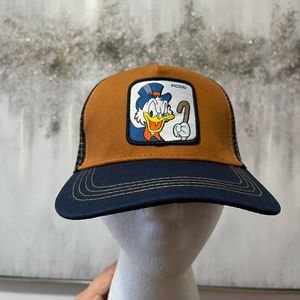 Capslab Scrooge McDuck SCR1 Disney Brown and Navy Blue Trucker Hat